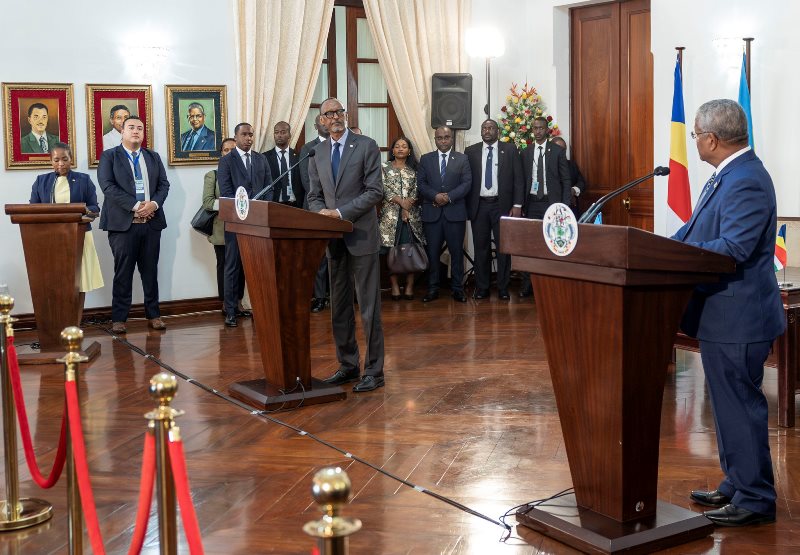 Kagame, First Lady Begin 2-Day State Visit to Seychelles