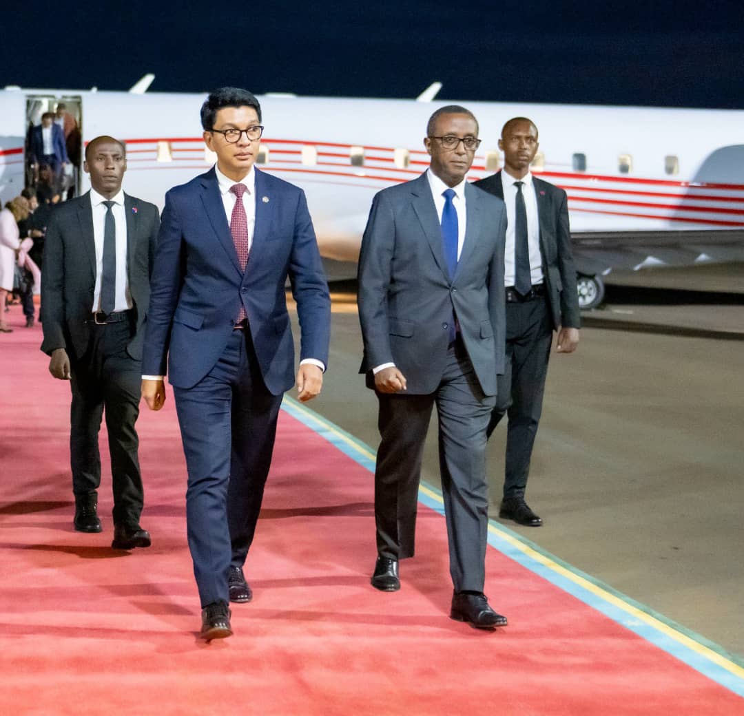 Madagascar President Rajoelina in Rwanda for 3-Day State Visit