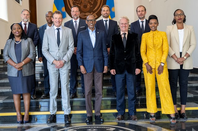 Photos: Kagame Meets FC Bayern Munich Top Executives